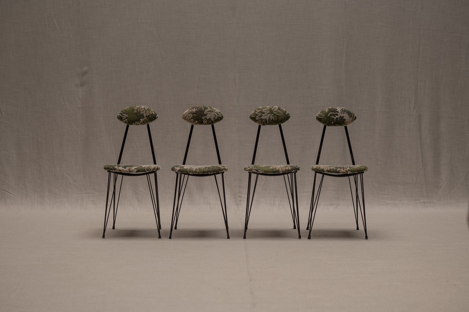 Italian Set Of Mid Century Dining Chairs, 1960s