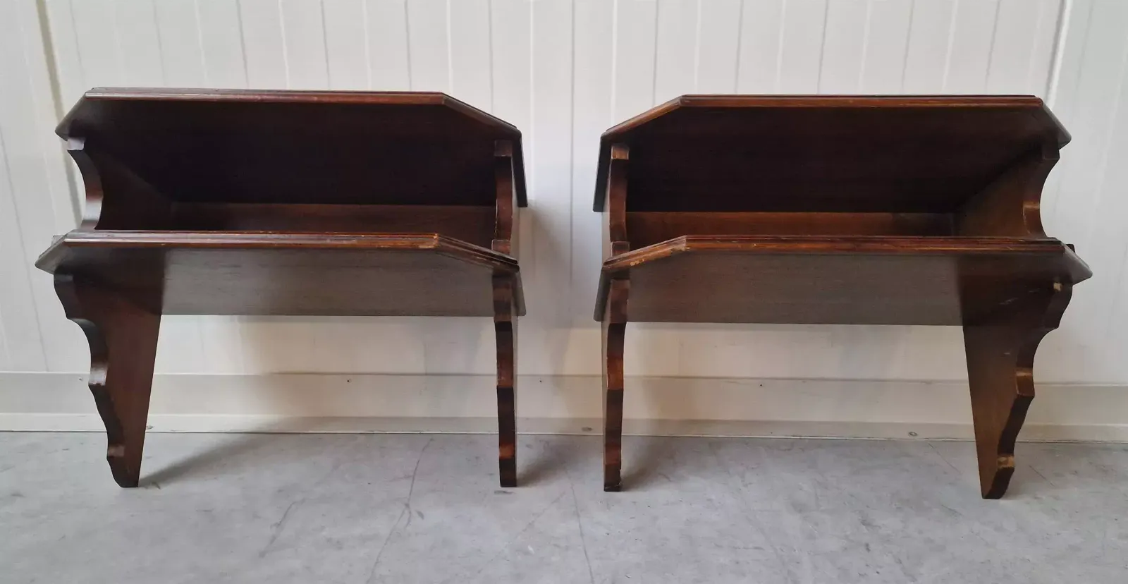 A Pair Of Wall Consoles, 1980s photo Furniture