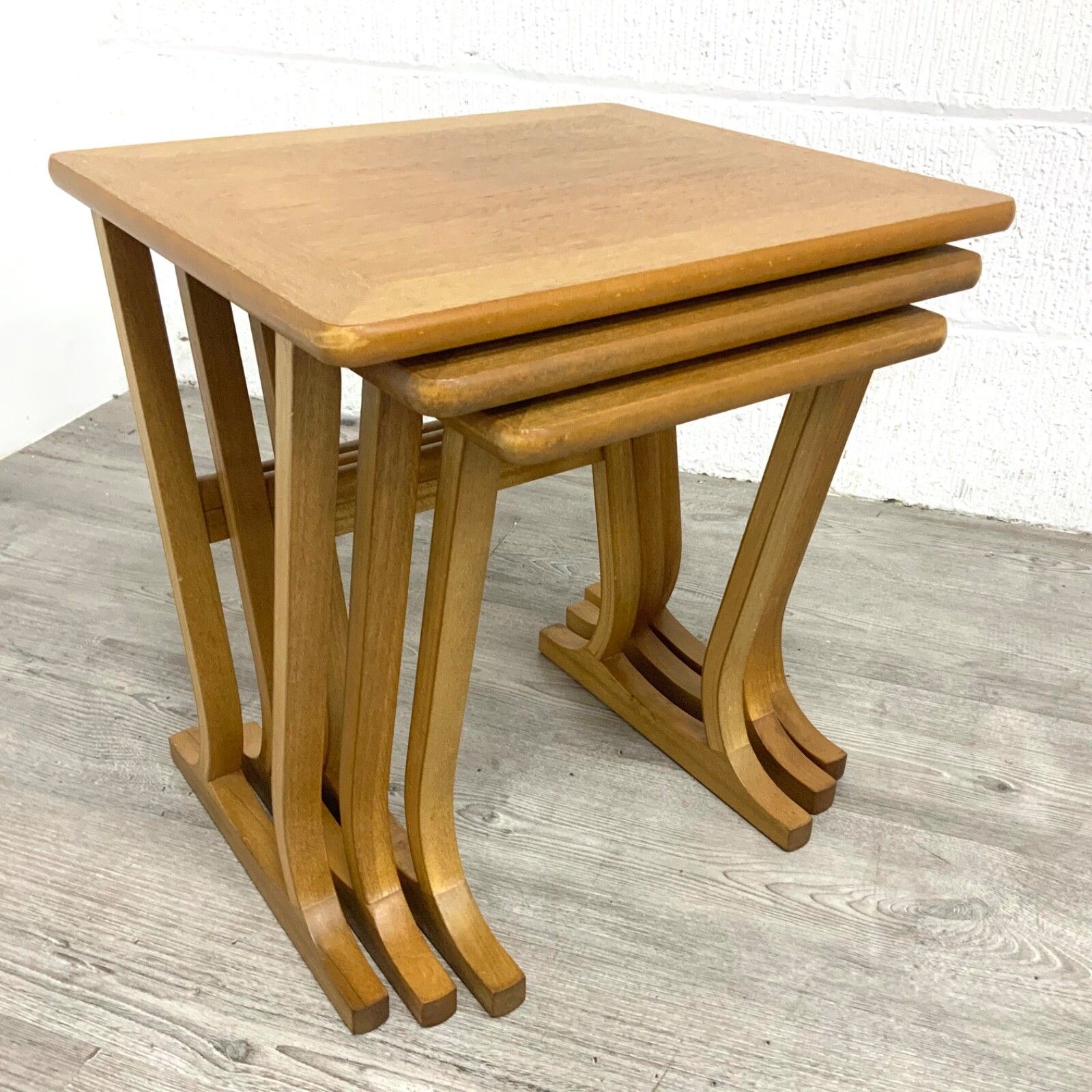 photo furniture Parker Knoll Mid Century Teak Nest Of 3 Tables.