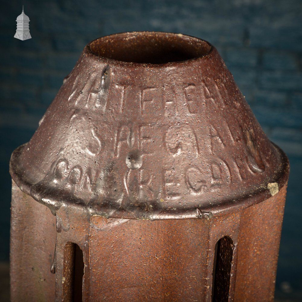 photo furniture Louvered Chimney Pot, Tall Salt Glazed Terracotta
