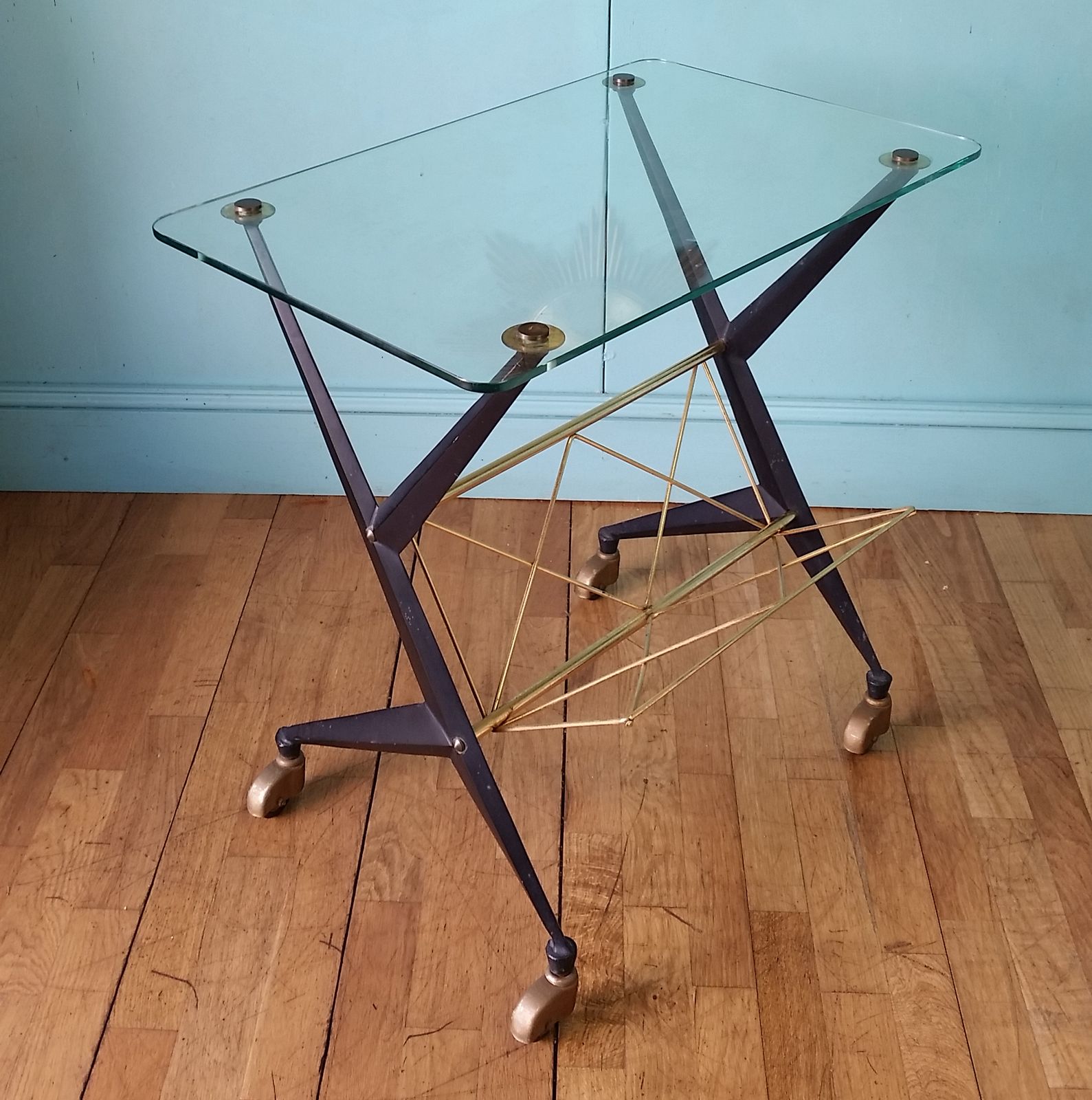 Italian Mid Century Trolley By Angelo Ostuni photo furniture