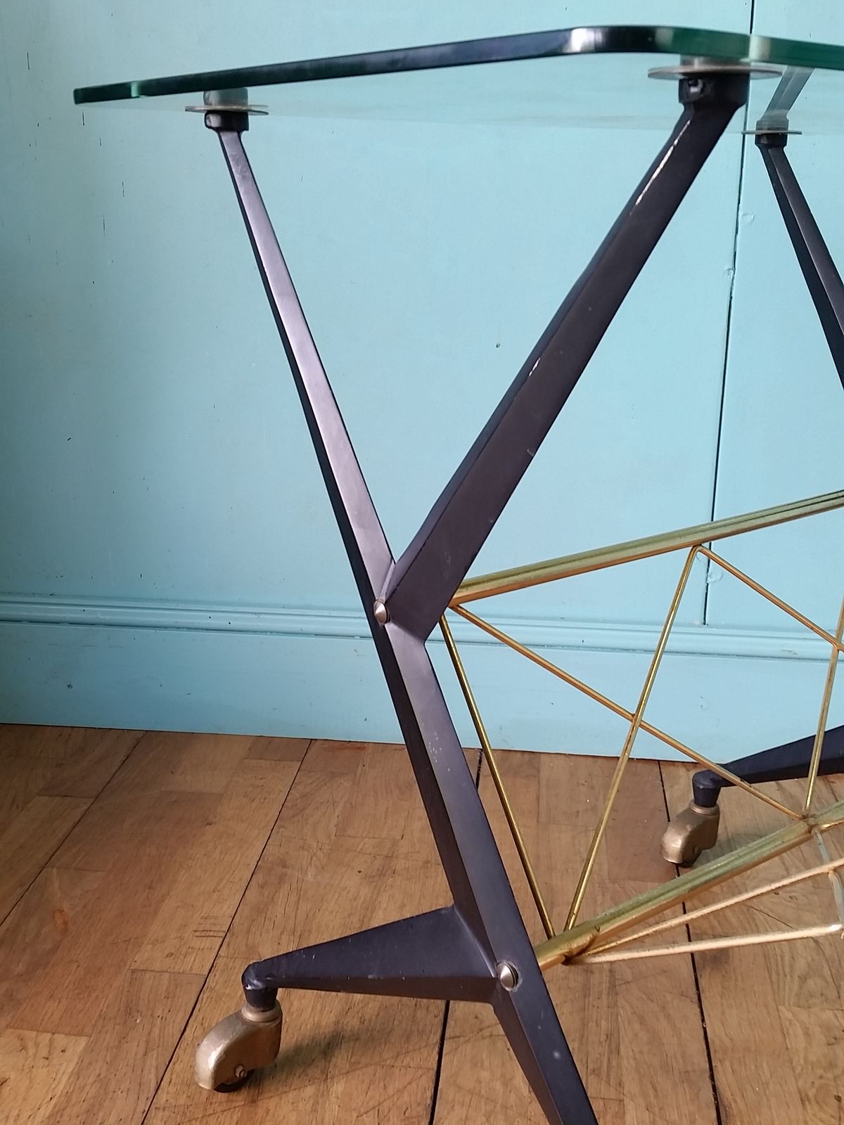 photo furniture Italian Mid Century Trolley By Angelo Ostuni