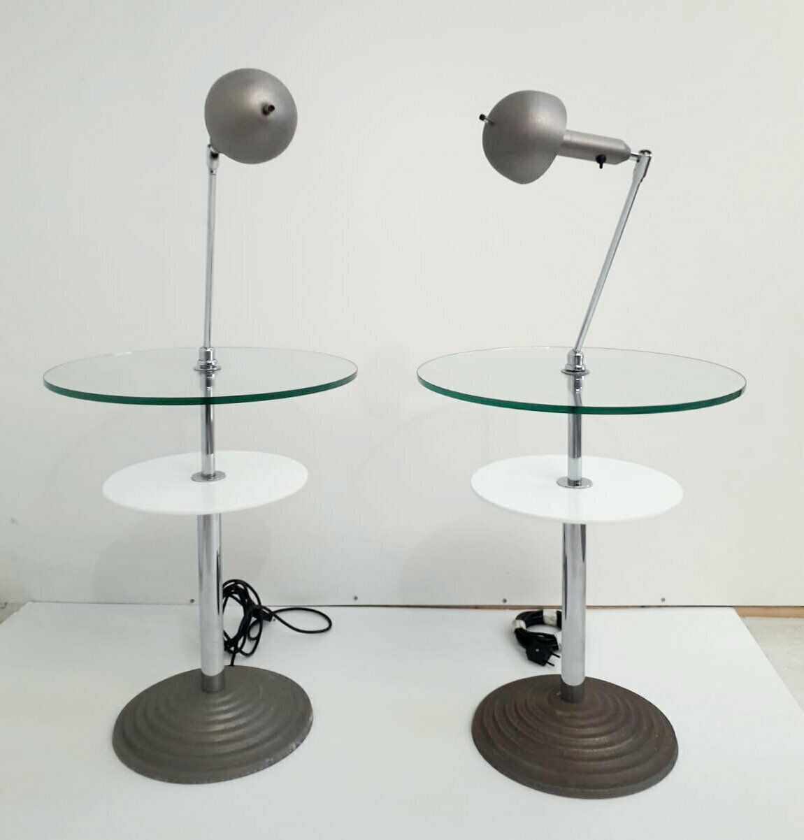 Rare Pair Of Lamp Tables By Fontana Arte photo furniture