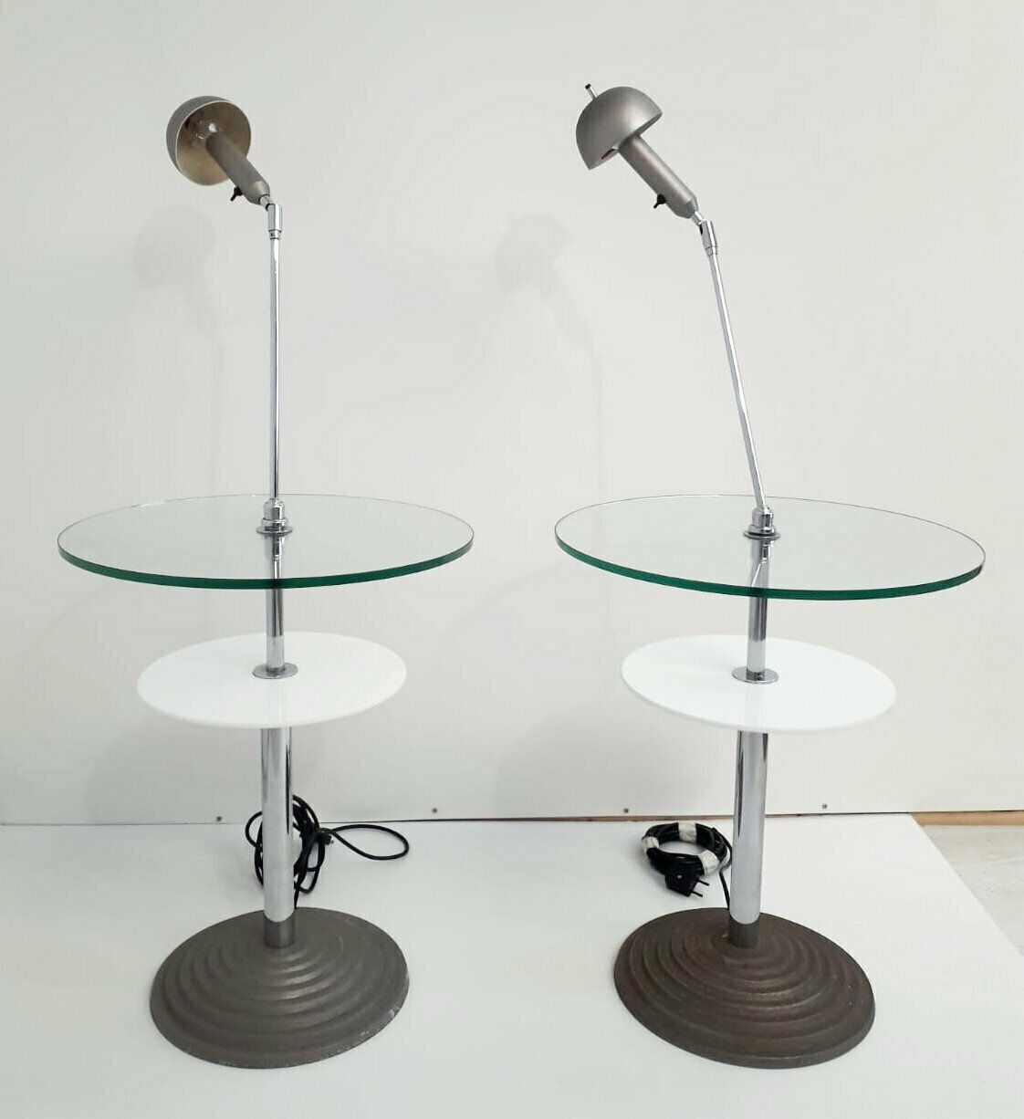 Rare Pair Of Lamp Tables By Fontana Arte photo for sale