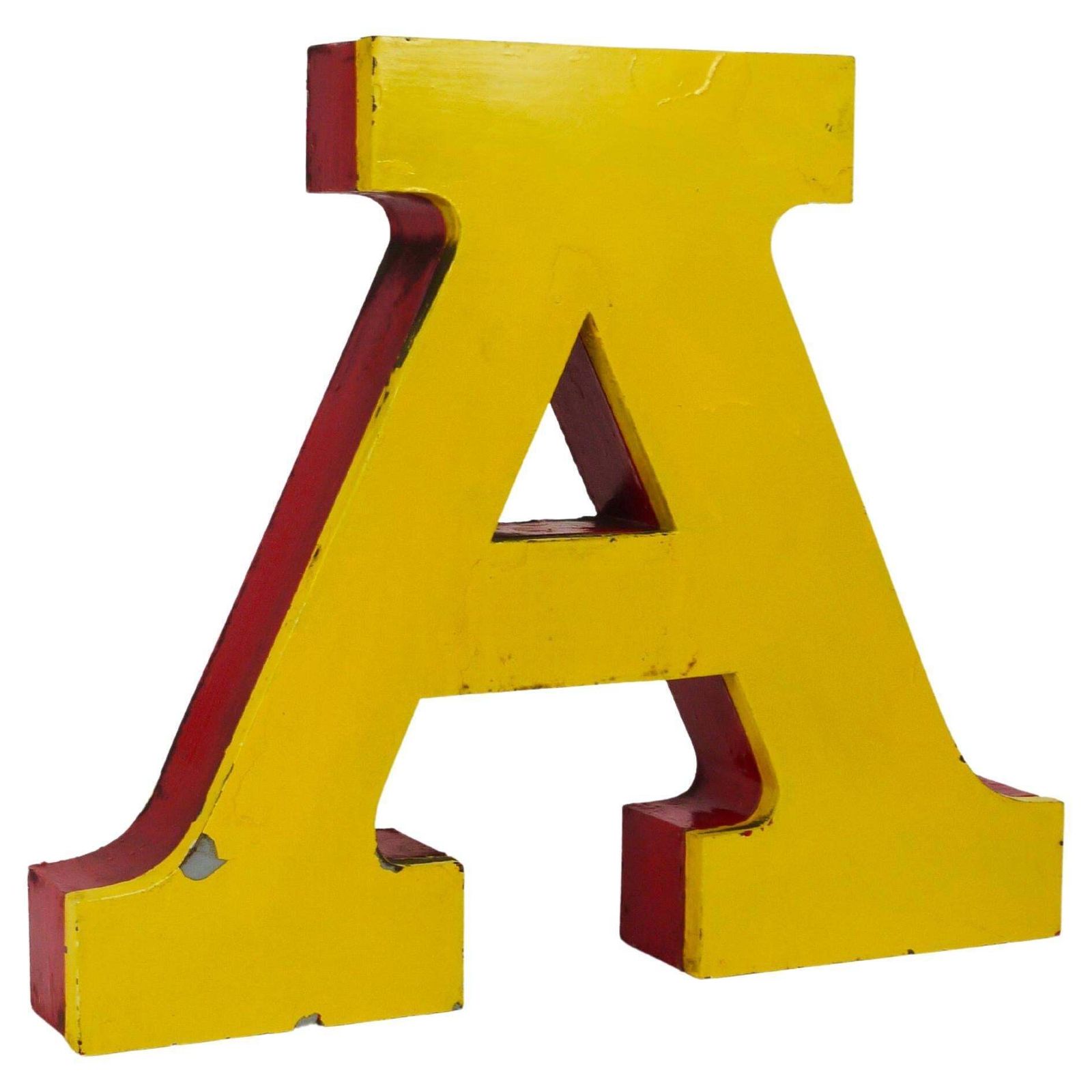 Large Channel Letter A Circus Lettering Advertising Sign From The The 1960s