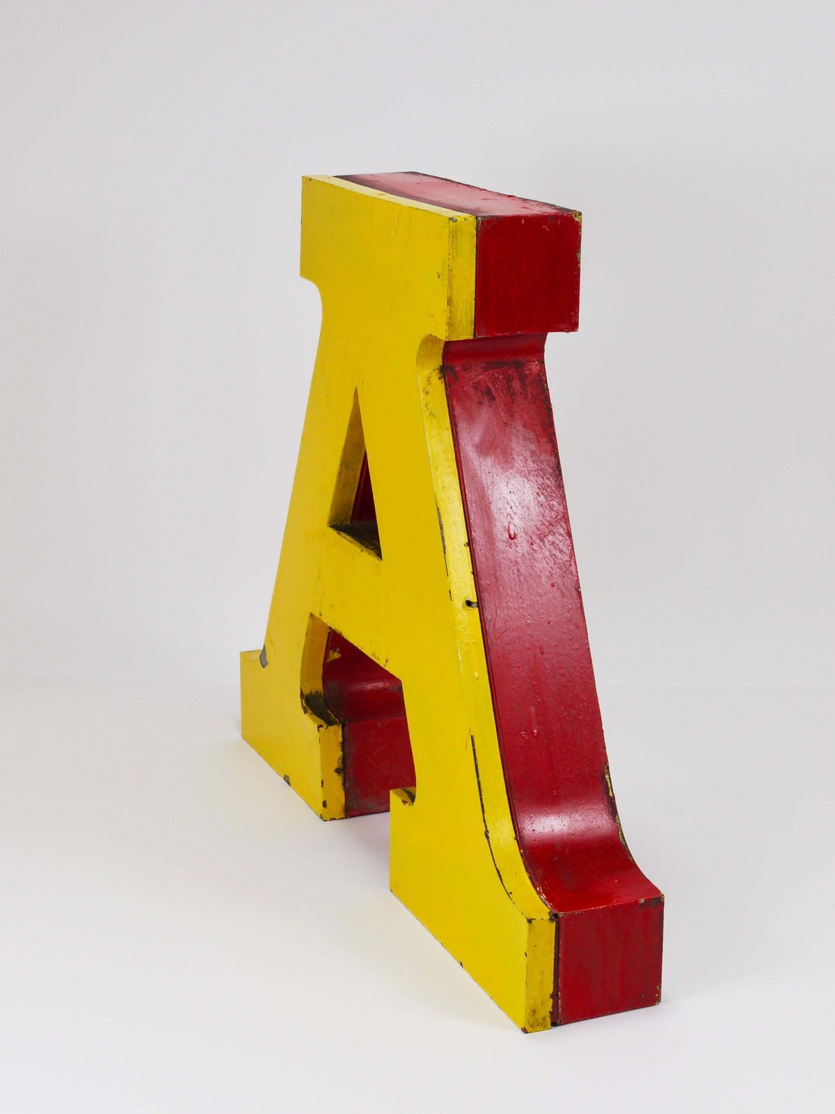 photo vinterior Large Channel Letter A Circus Lettering Advertising Sign From The The 1960s