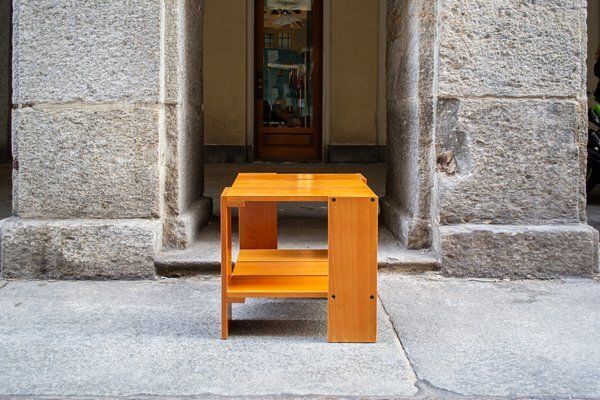 Crate 6 Beuken Salontafel Van Gerrit Thomas Rietveld Voor Cassina, Jaren 1980