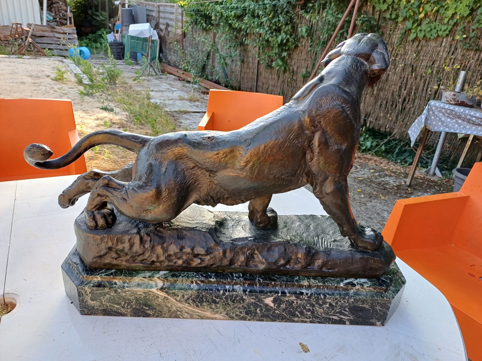 Bronze: Charles Valton (1851 1918) Panther photo 2580.0