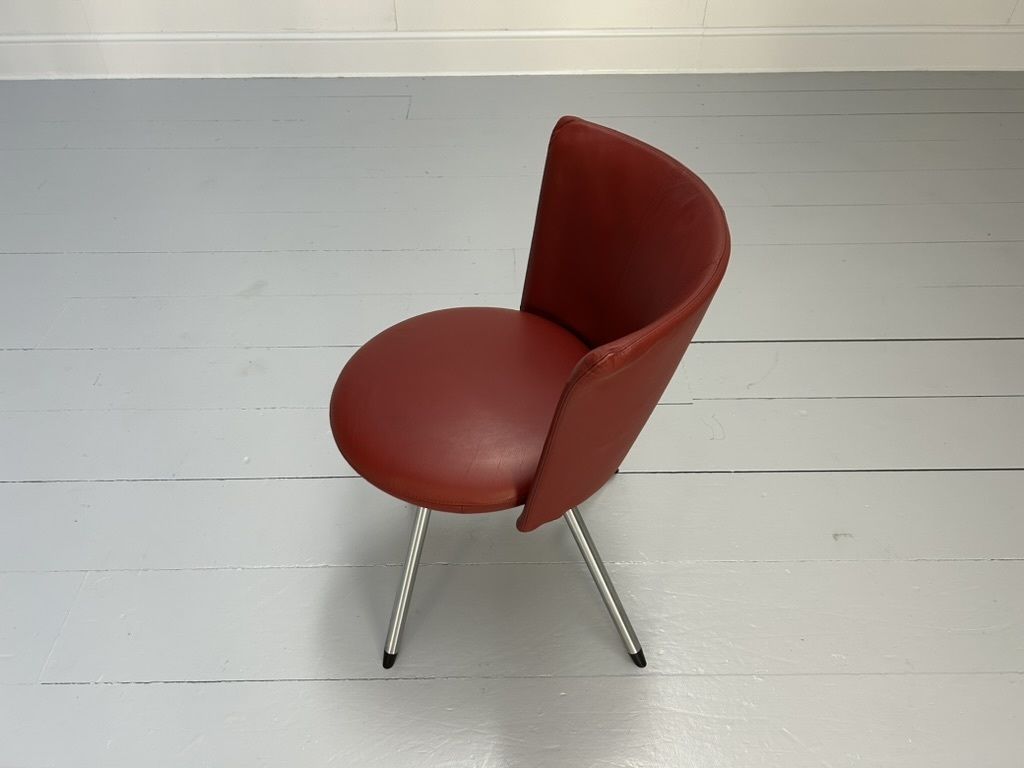 Erik Jorgensen “Ej 11” Cocktail Chair – In Oxblood Leather photo vinterior