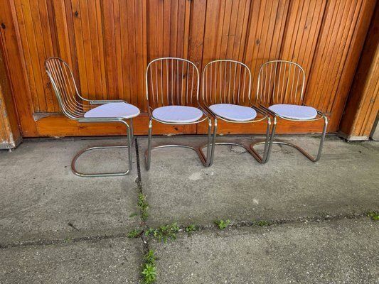 Italian Dining Chairs By Gastone Rinaldi, 1970s, Set Of 4 photo 2240.0