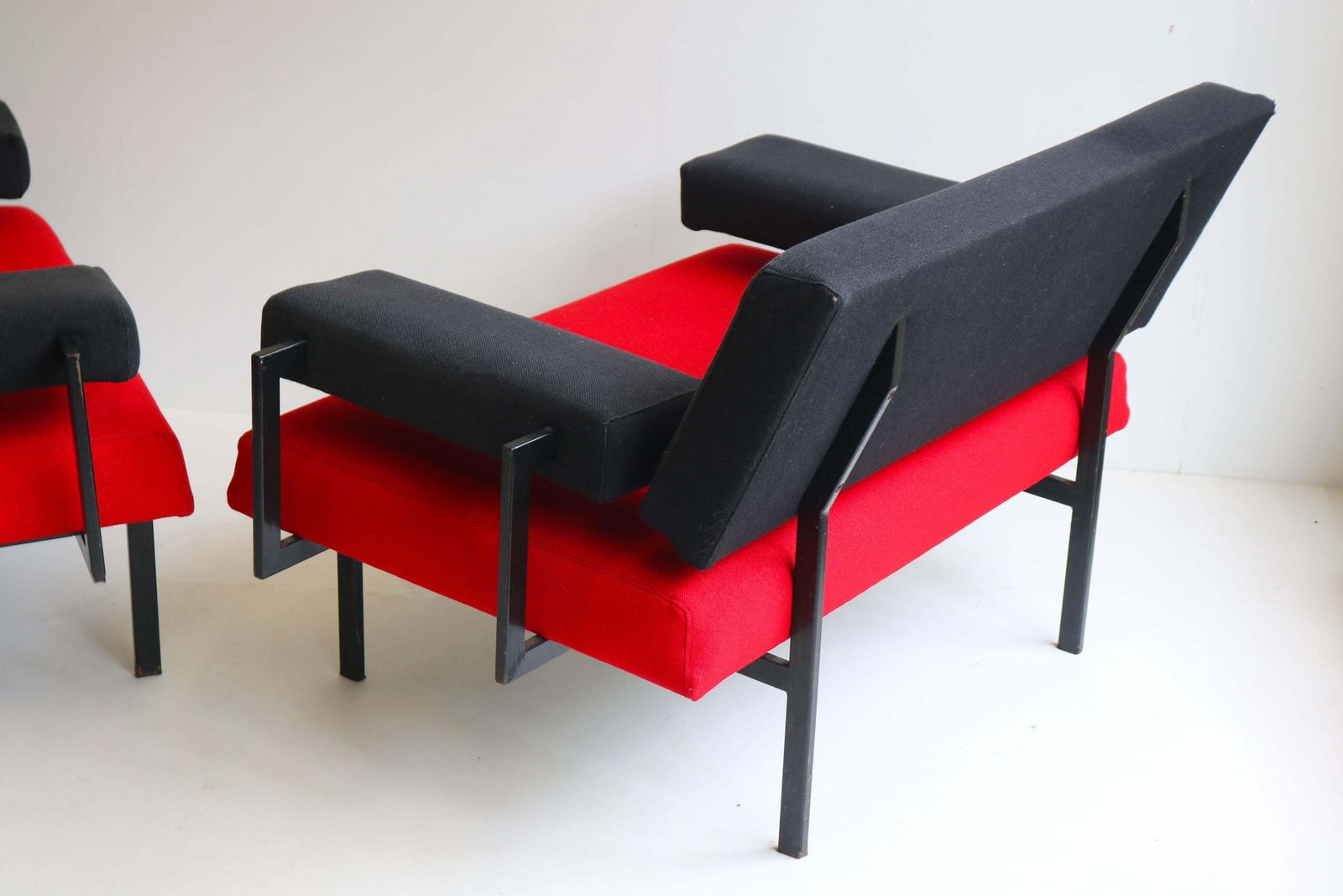 Pair Of U+N Series Lounge Chairs By Cees Braakman For Pastoe Japenese Series photo buy