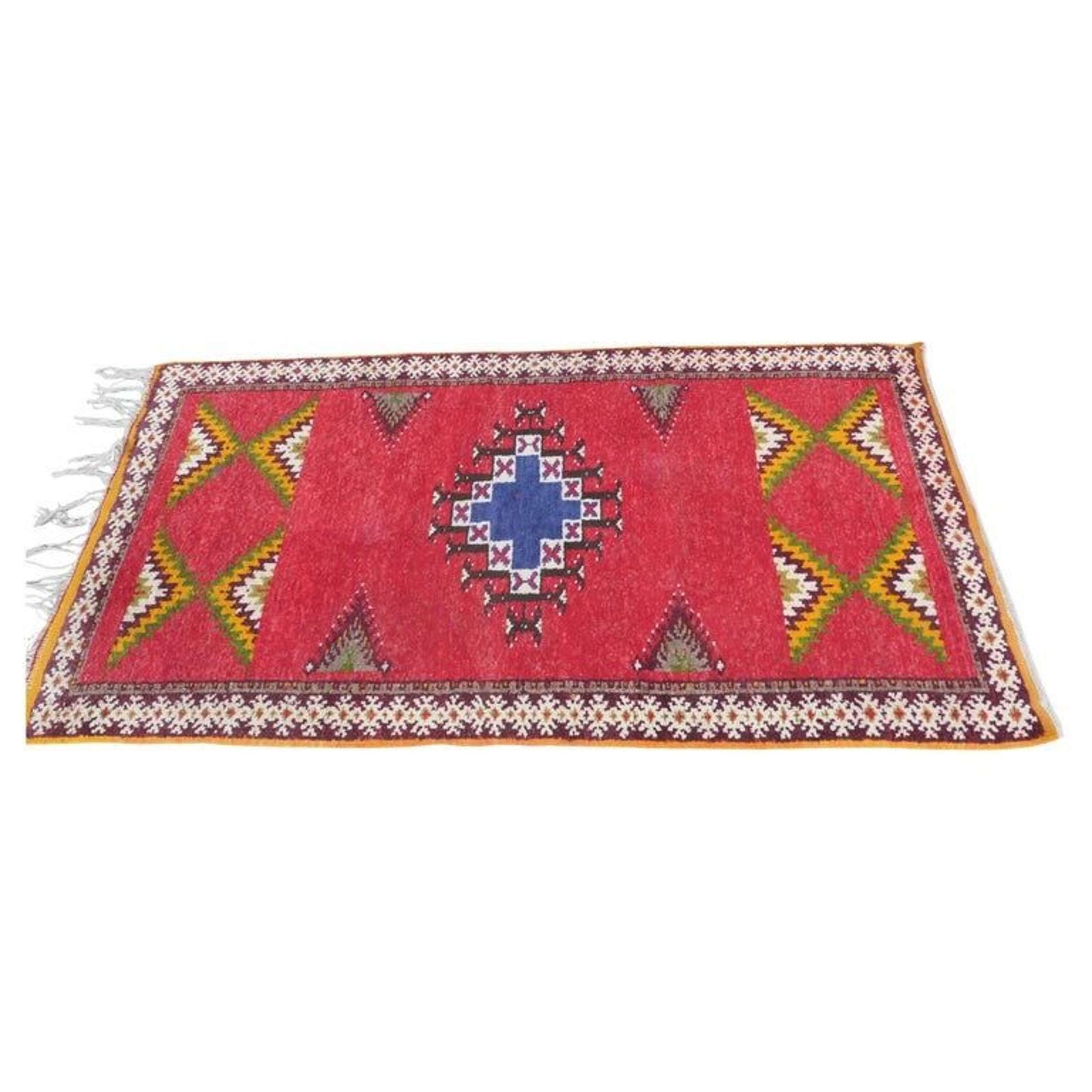 One Of A Kind Vintage Retro Cubist Rug