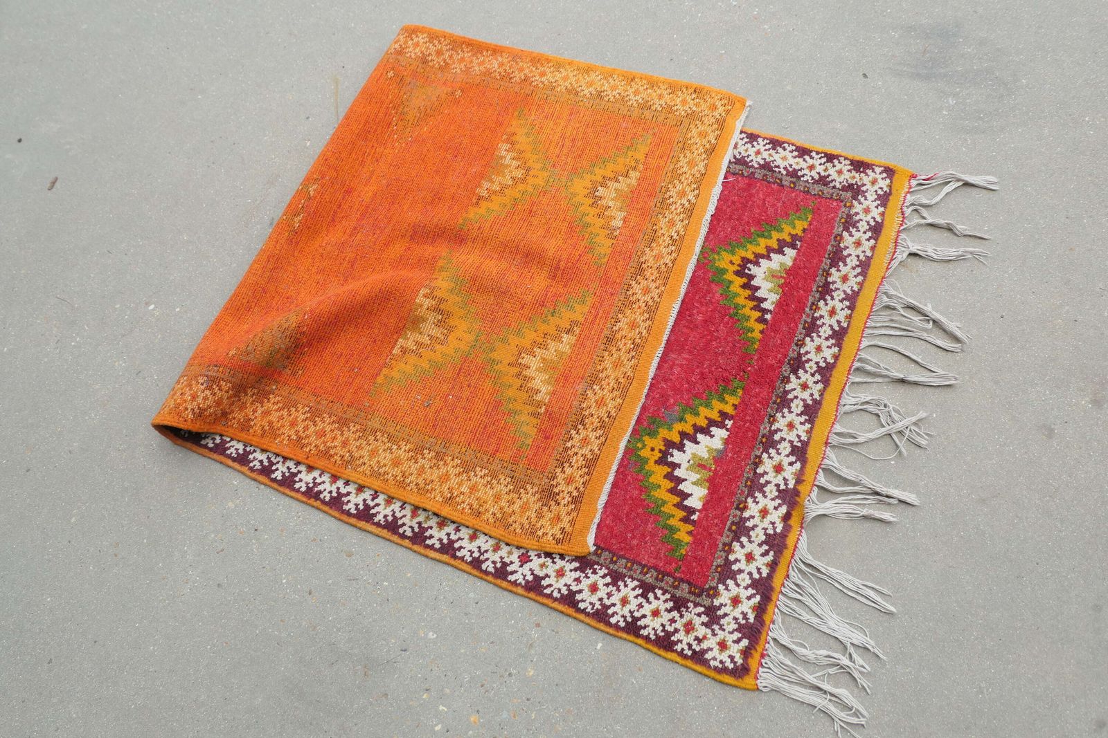 One Of A Kind Vintage Retro Cubist Rug photo buy