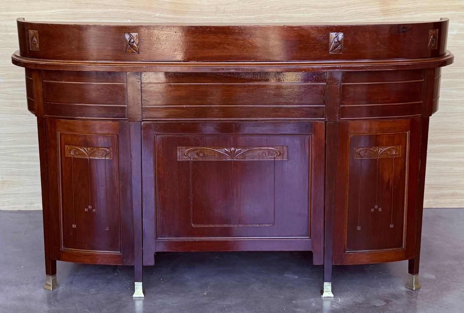 Bureau Art déco à deux faces et deux niveaux photo for sale