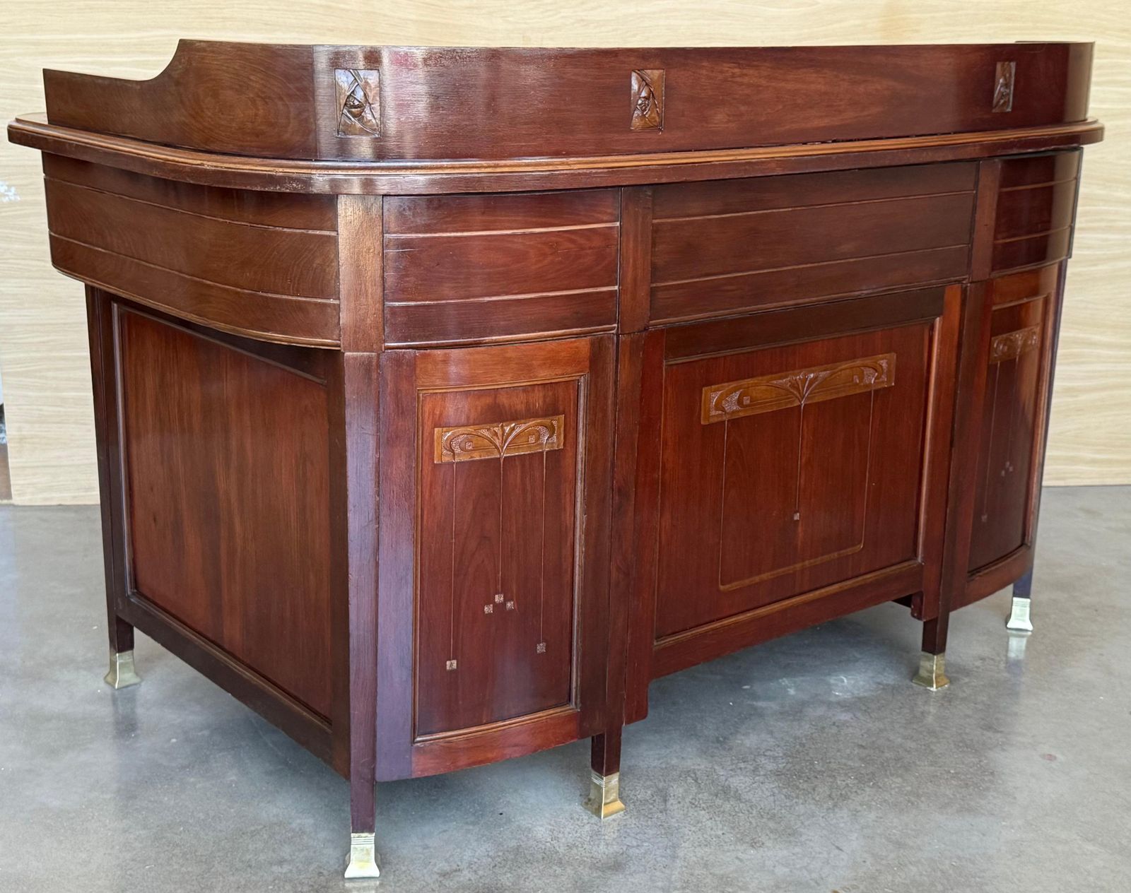 photo furniture Bureau Art déco à deux faces et deux niveaux