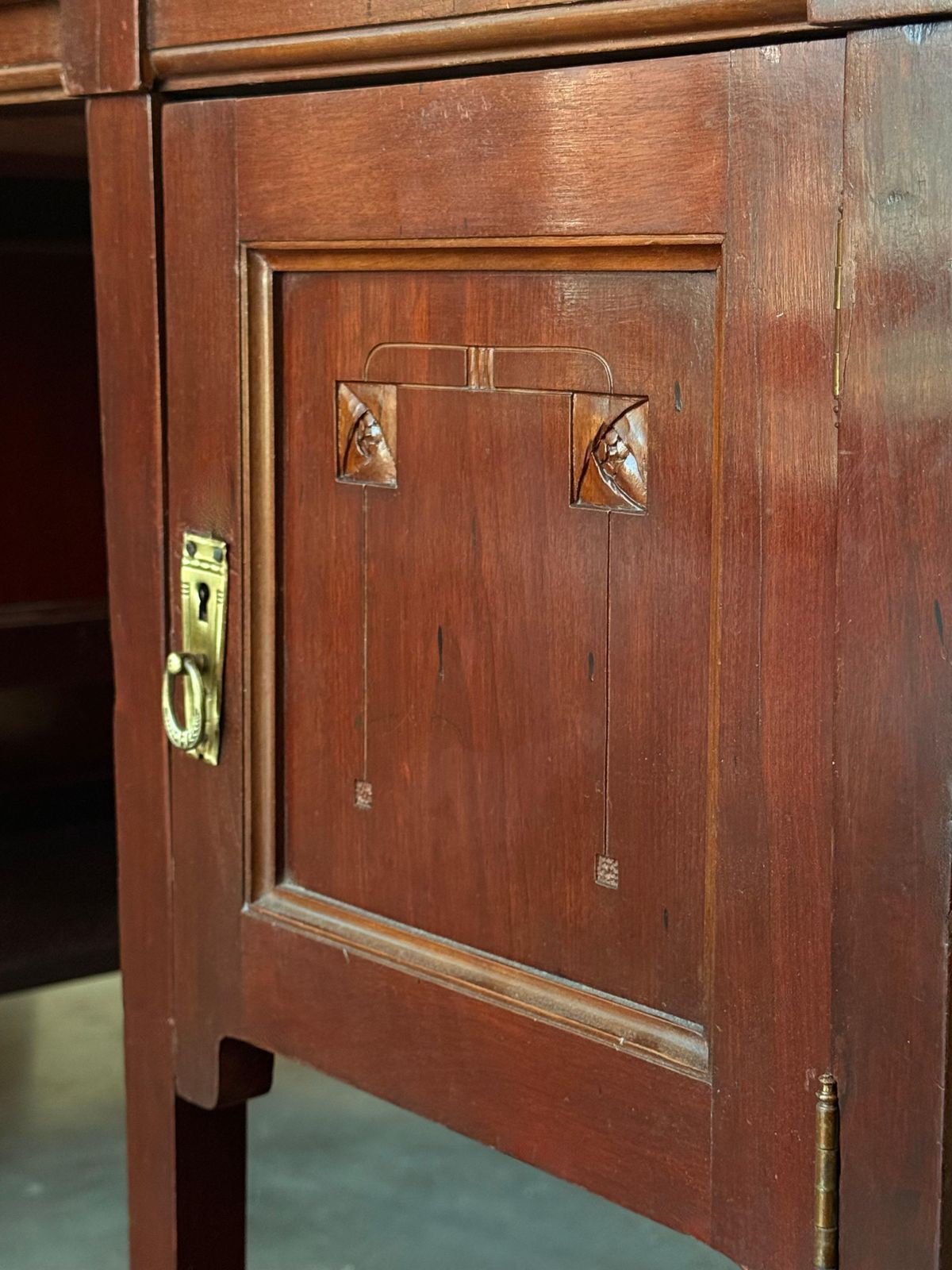 photo vintage Bureau Art déco à deux faces et deux niveaux