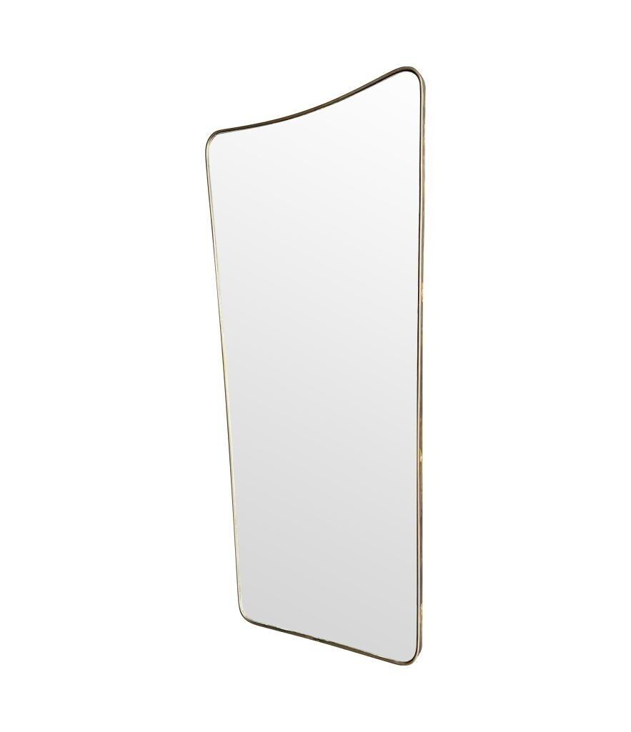 A Large Original 1950s Italian Shield Mirror With photo vintage