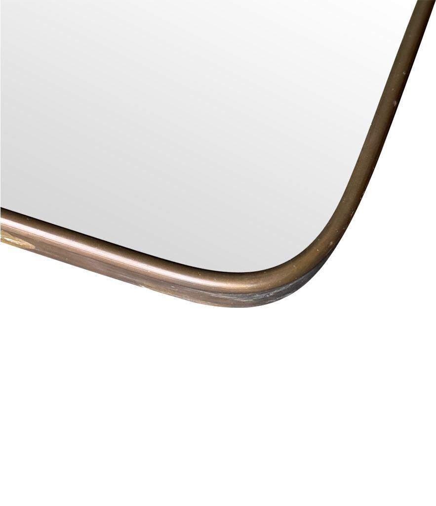 2850.0 A Large Original 1950s Italian Shield Mirror With photo