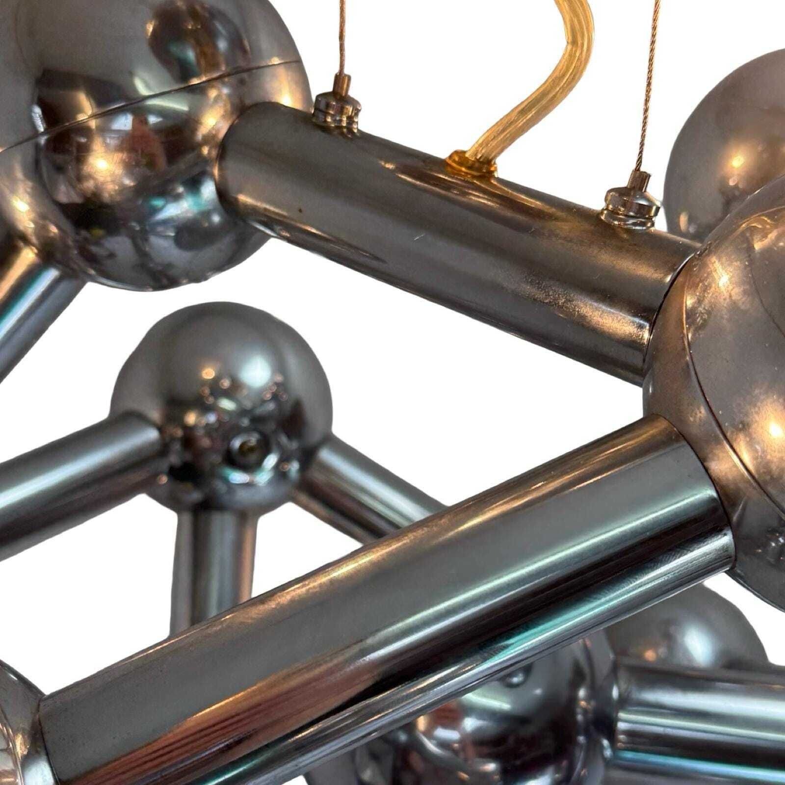 photo furniture Paul De Haan For Jolina Lighting   Chromed Pendant   Model Name: Kolja's Favorite   Dutch Design   Sputnik Or Atom Shaped Design