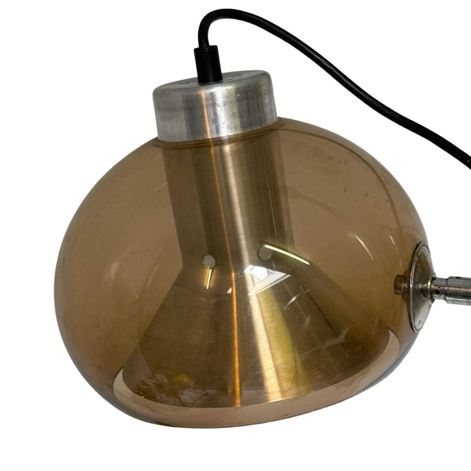 Mushroom Hanging Pendant With Three Spheres   Space Age / Pop Art   Including Adjustable Power Cord And Ceiling Canopy   Smoked Acrylic photo 369.0