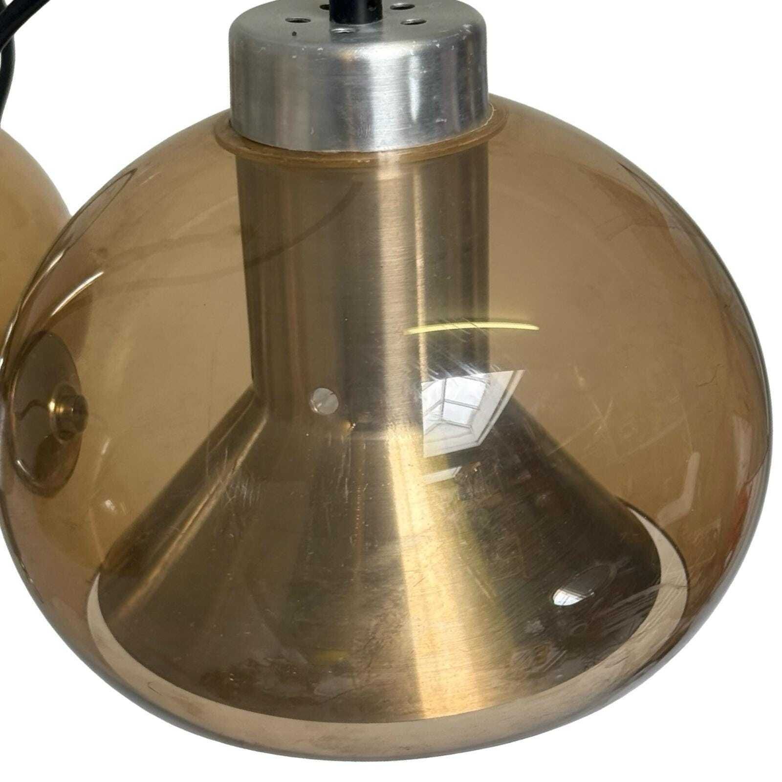 photo for sale Mushroom Hanging Pendant With Three Spheres   Space Age / Pop Art   Including Adjustable Power Cord And Ceiling Canopy   Smoked Acrylic