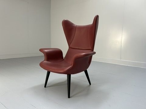 Moroso With Diesel “Longwave” Armchair – In Oxblood “Cat Z” Leather