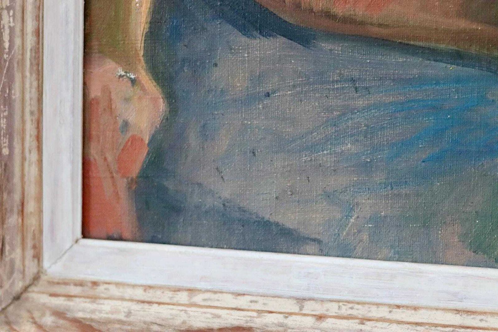 Mid 20th Century Original Oil On Canvas – Nude Woman – Vintage & Framed, 41 X 60 Cm / 16.1 X 23.6 In photo buy