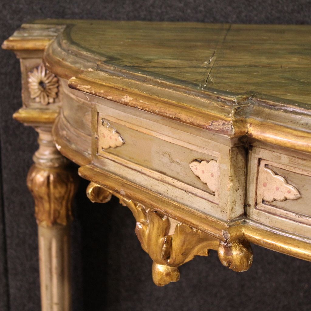 20th Century Italian Lacquered Corner Cabinet In Louis XVI Style photo buy