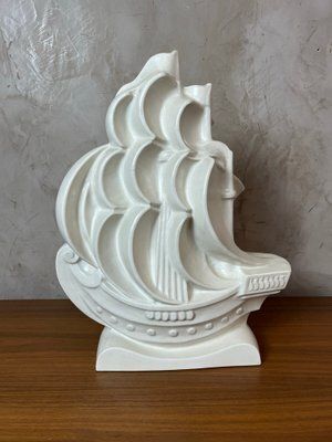 Vintage Ceramic Boat, 1920s