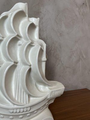 photo furniture Vintage Ceramic Boat, 1920s