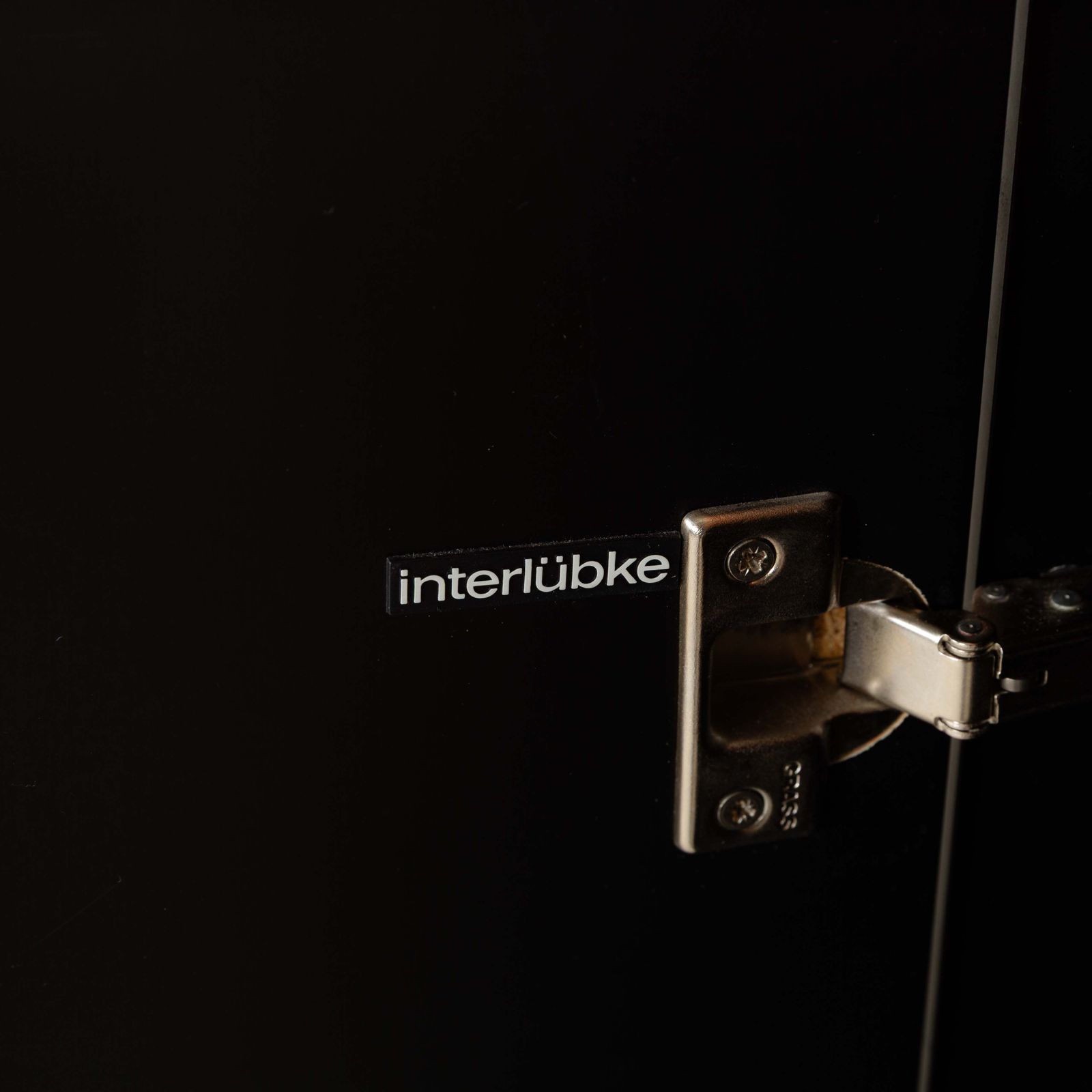 Meubels Interlübke Houten Dressoir Zwart Bruin Highboard photo