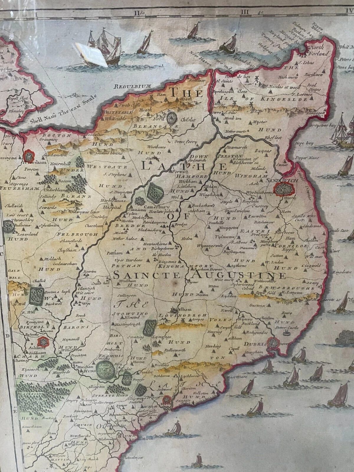 Enhanced Engraving Of Part Of The Coasts Of England 19th Century photo Art