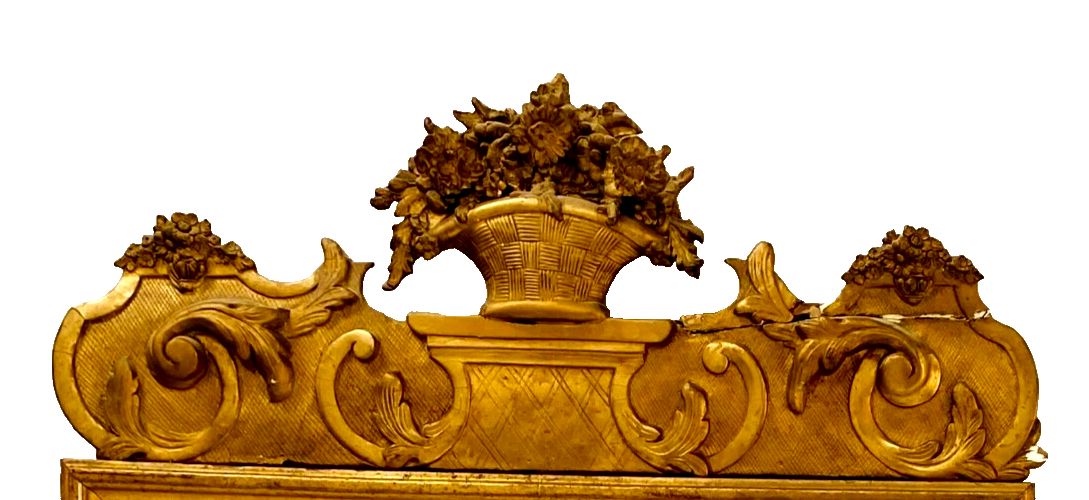 Home Decor Louis XVI Style Mirpoir Wood And Gilded Stucco 19th Century photo