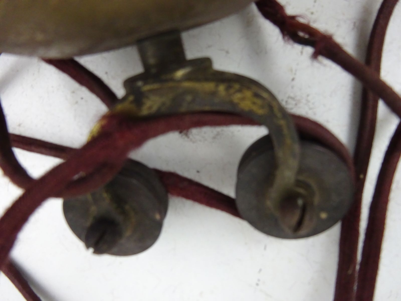 Antique Early 1900s Brass Rise And Fall 2 Arm Light Fixture For Restoration And Rewire photo buy