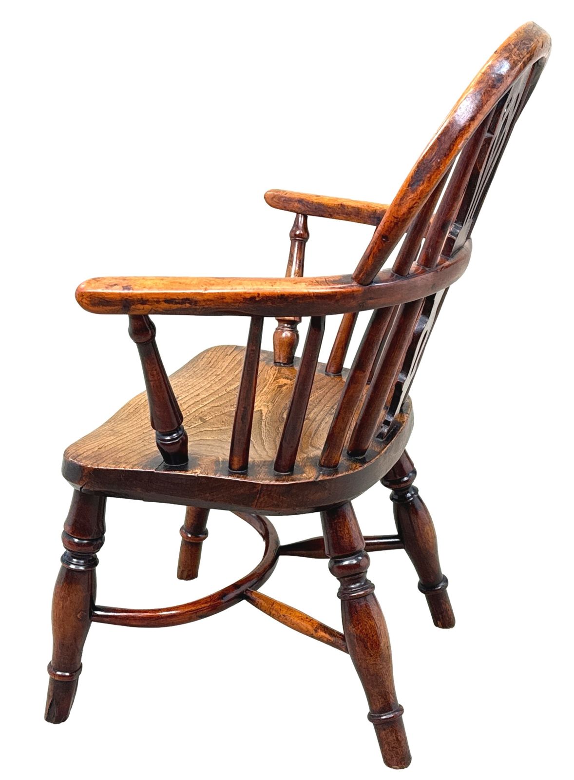 Yew Wood 19th Century Childs Windsor Armchair (England, Circa 1820) photo for sale