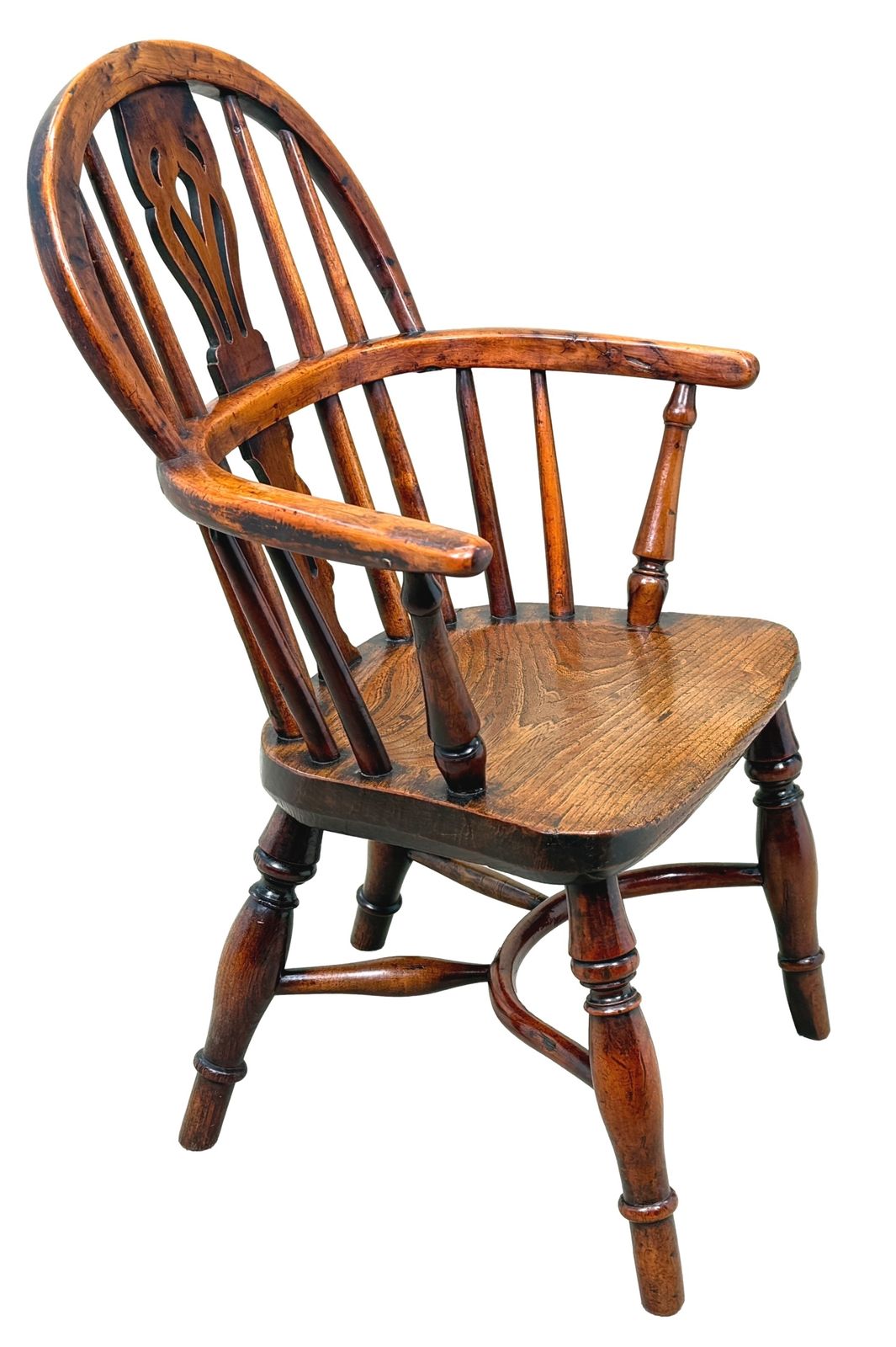 Yew Wood 19th Century Childs Windsor Armchair (England, Circa 1820) photo Furniture