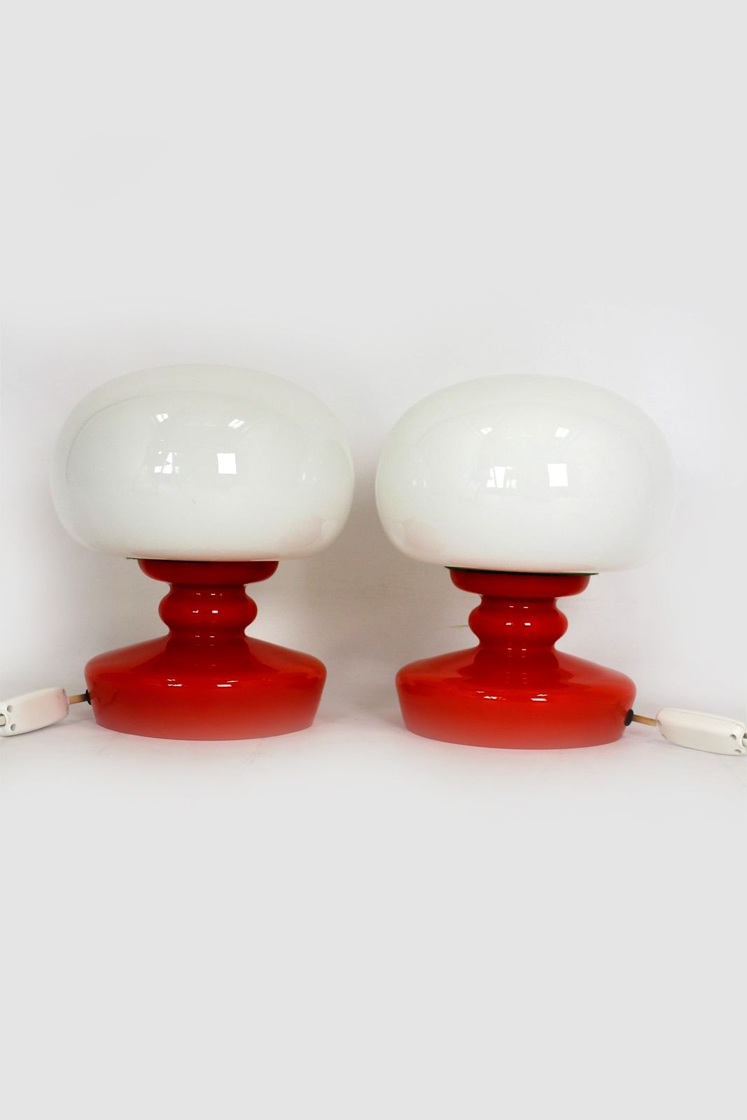 Glass Table Lamps By Stepan Tabery For Osvetlovaci Sklo, 1970s, Set Of 2 photo buy