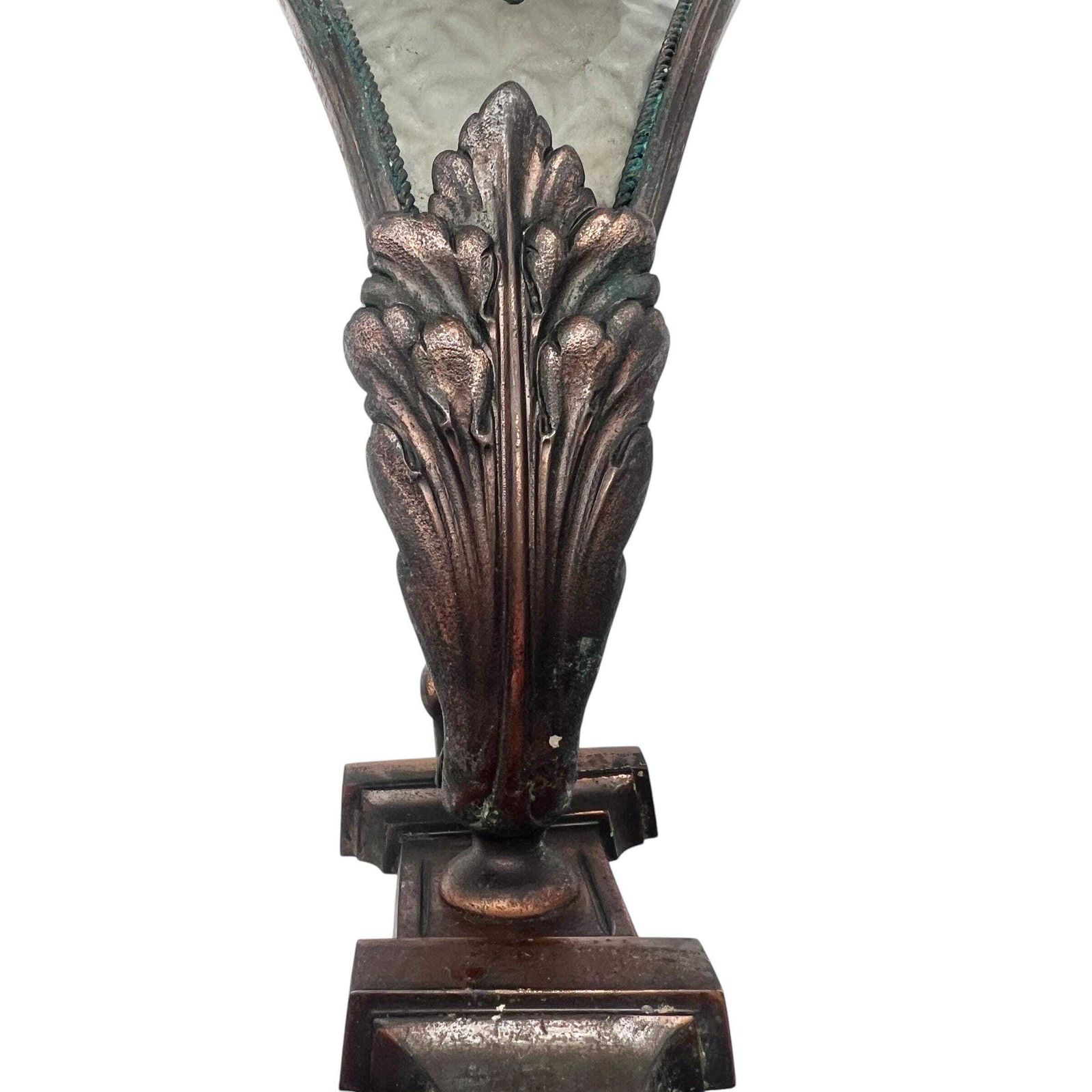 Antique French Pair Of Copper Framed Art Deco Wall Sconces With Frosted Glass   Wall Lights   Atelier Petitot   Home Decor photo furniture