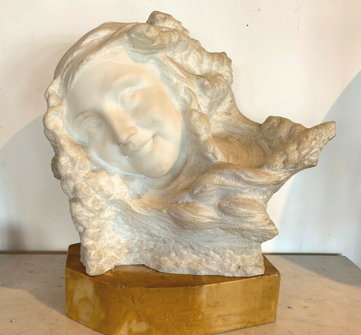 Prof Pattarino Carrarre Marble Group 20th Century Marble Sculpture