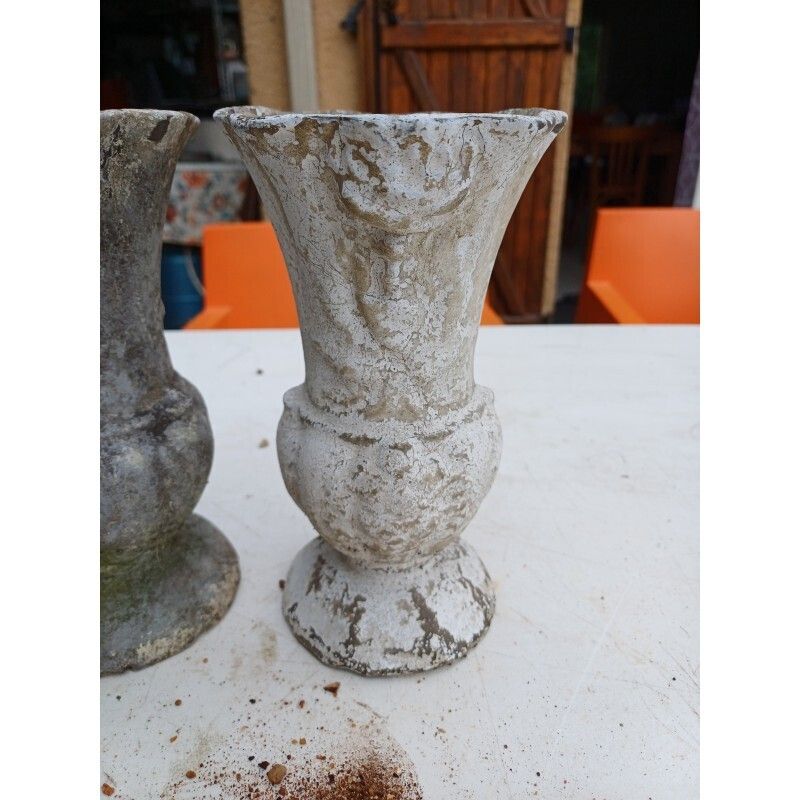 Pair Of Cast Iron Vases 1900 From Charleville Mézières photo 64.0