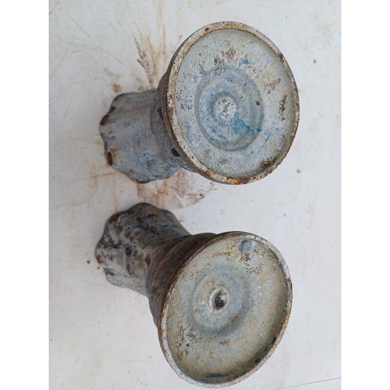 photo furniture Pair Of Cast Iron Vases 1900 From Charleville Mézières