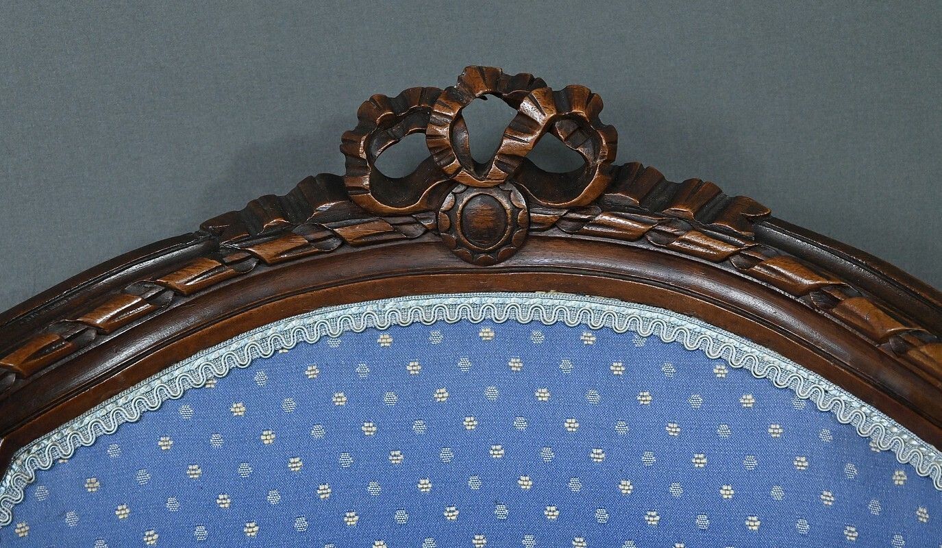 Louis XVI Style Beech Swivel Harpist Chair – Early 20th Century photo 1310.0