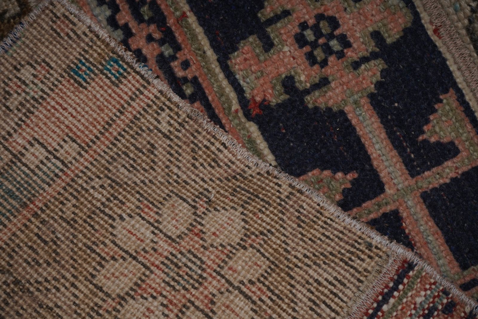 photo for sale 1960s Turkish Oushak Extra Long And Wide Runner   Stair Tread 2'4'' X 524'9''