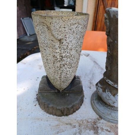 Lot De 3 Vases En Fonte 1900 De Charleville   Mézières photo Home Decor