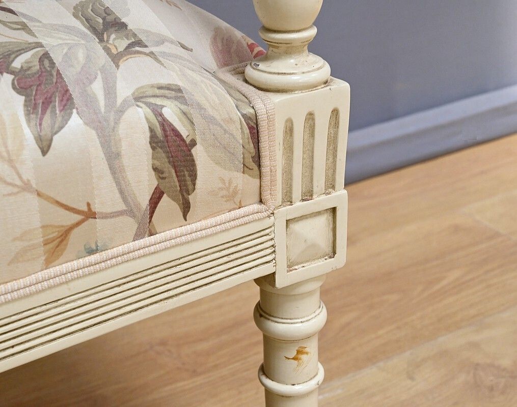 Furniture Louis XVI Style Living Room With Benches And Armchairs – 2nd Part Of The 20th Century photo