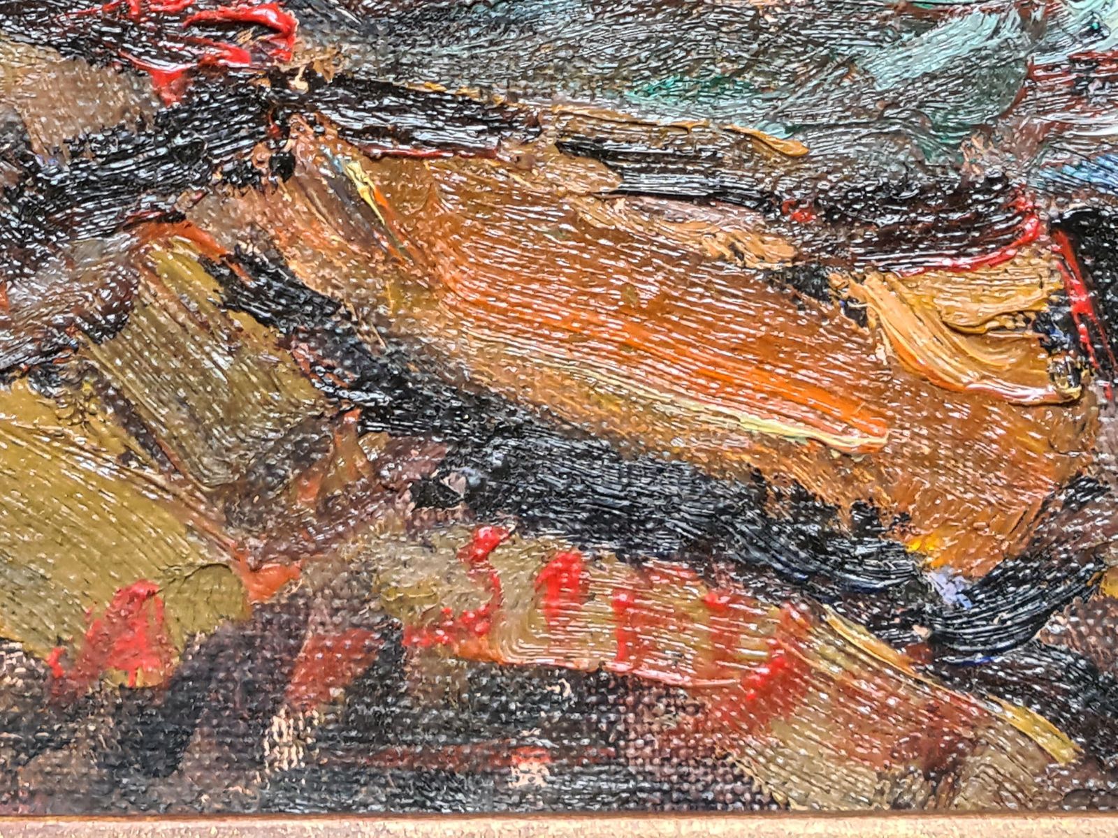 Expressionist Seascape, Bord De La Mer, Cassis, South Of France photo for sale