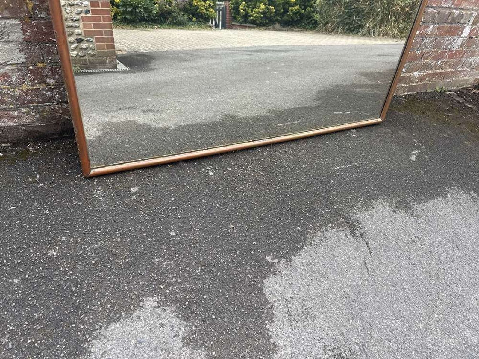 An Exceptional Large Antique French 19th Century Bistro Mirror. photo vintage