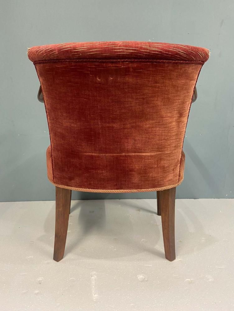 Pair Regency Revival Arm Chairs Mahogany photo Furniture