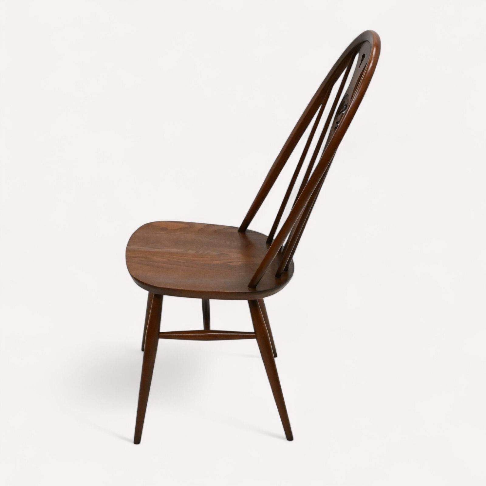 4 Ercol Dining Chairs Windsor Bow Backs Swan Fruitwood Finish Free Uk Delivery photo 647.0