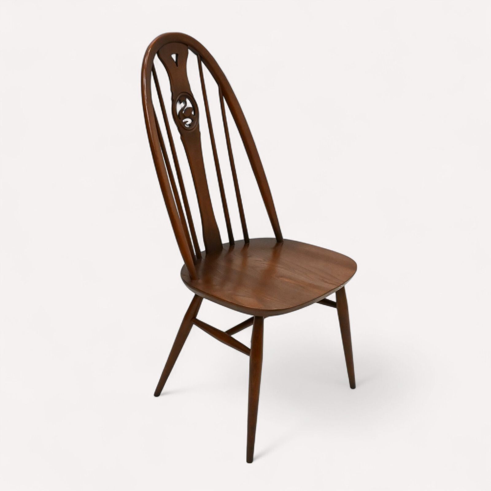 4 Ercol Dining Chairs Windsor Bow Backs Swan Fruitwood Finish Free Uk Delivery photo buy